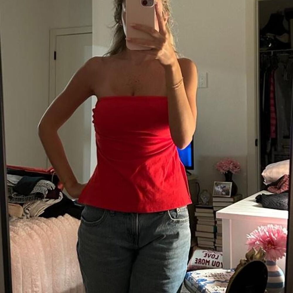 Wild-fable Women's Red Crop-top